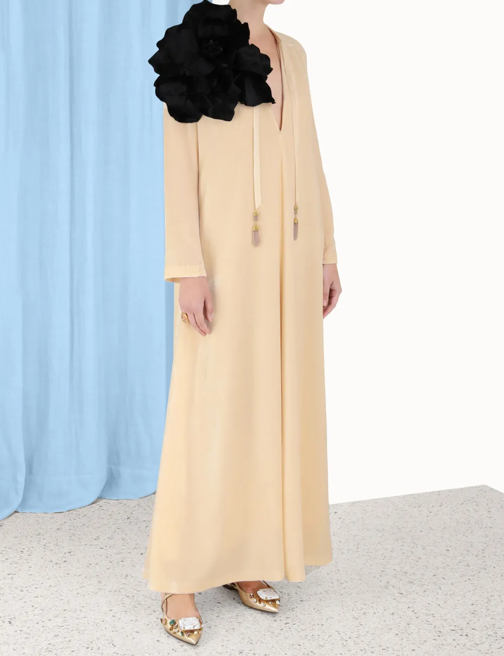 ZIMMERMANN Lyrical Velvet Tubular Dress-Women Dresses