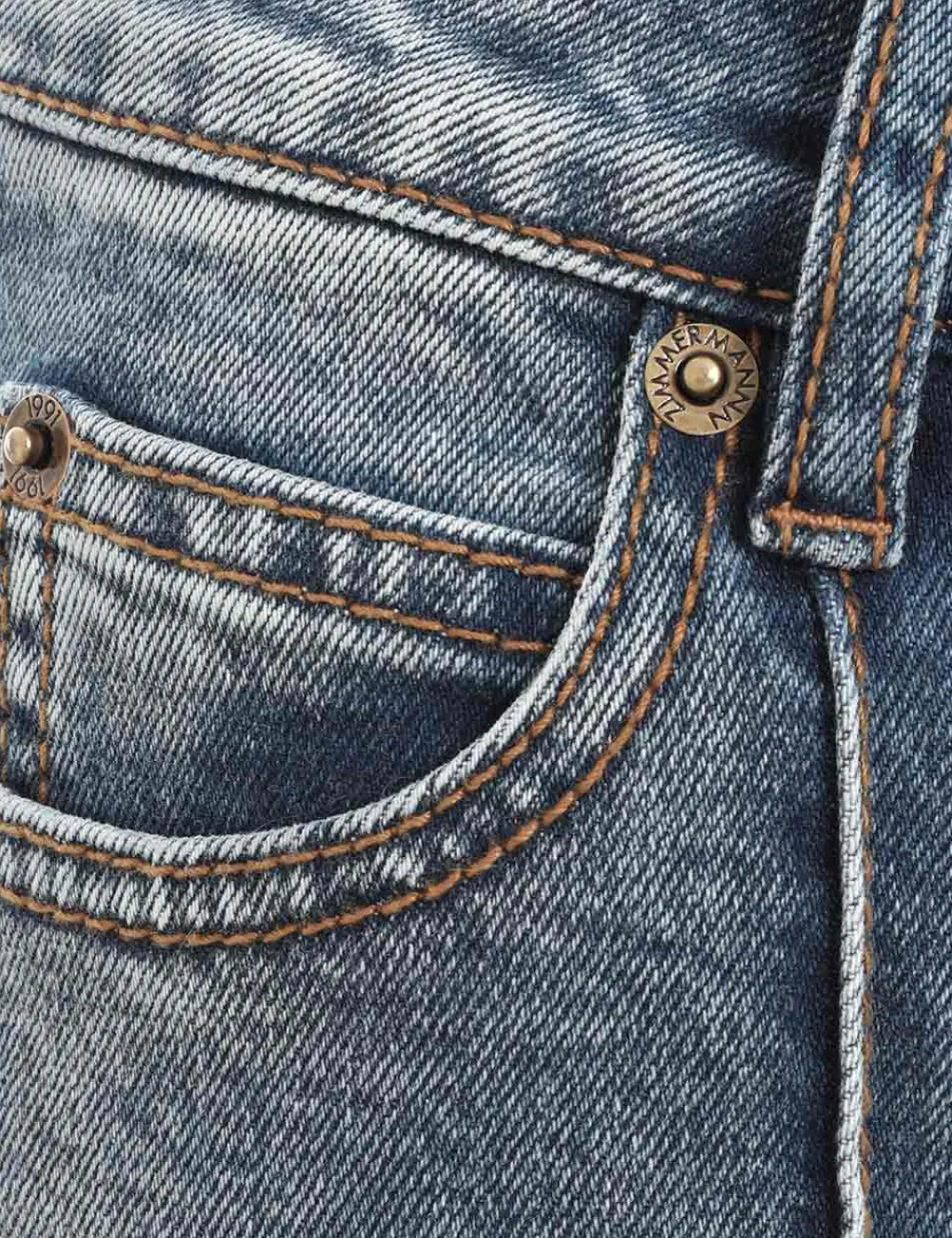 ZIMMERMANN Luminosity Wide Leg Jean-Women Denim