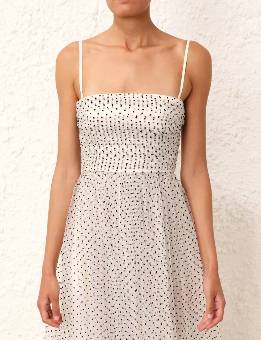 ZIMMERMANN Tulle Midi Dress-Women Dresses