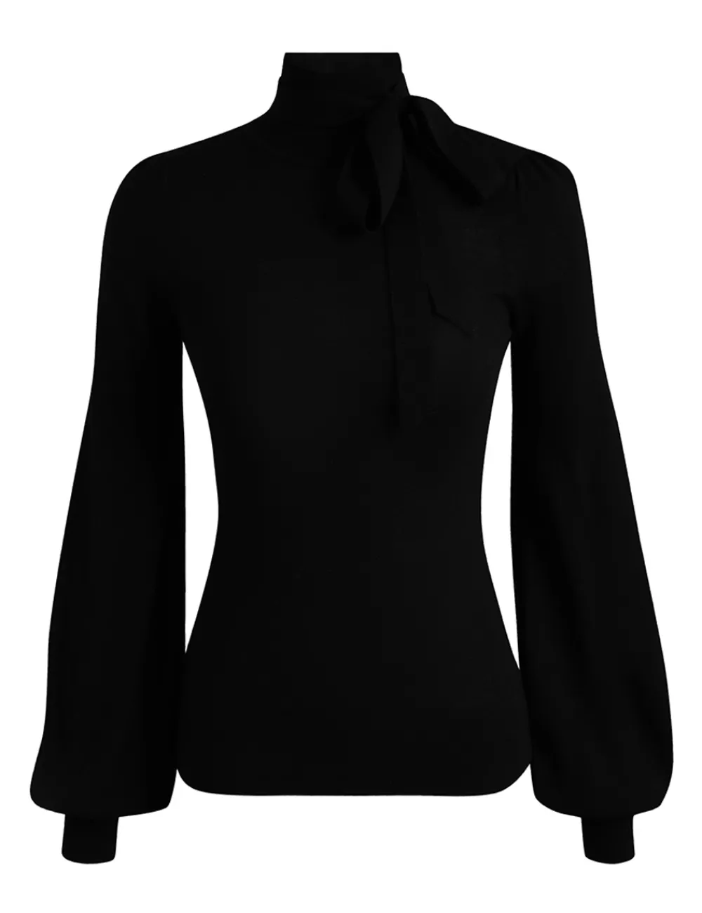 ZIMMERMANN Blouson Tie-Neck Sweater-Women Luminosity