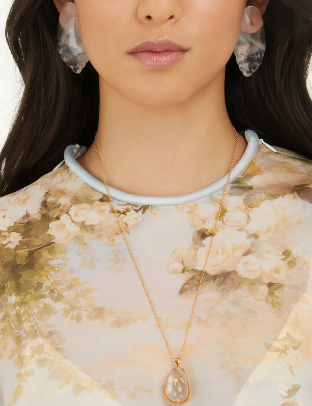 ZIMMERMANN Crystal Carved Pebble Earrings-Women Accessories