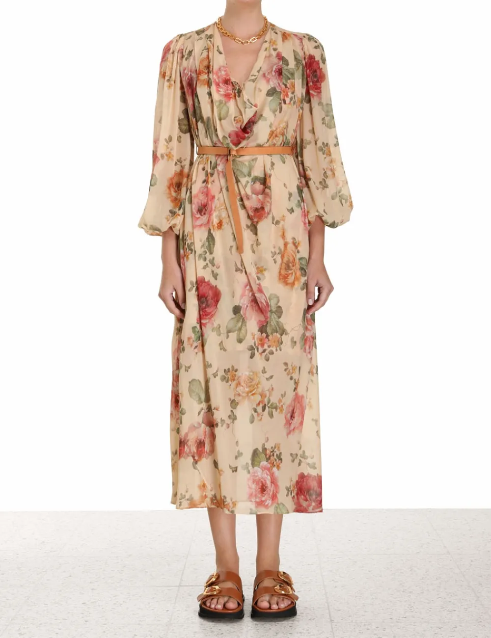 ZIMMERMANN Luminosity Billow Dress-Women Clothing