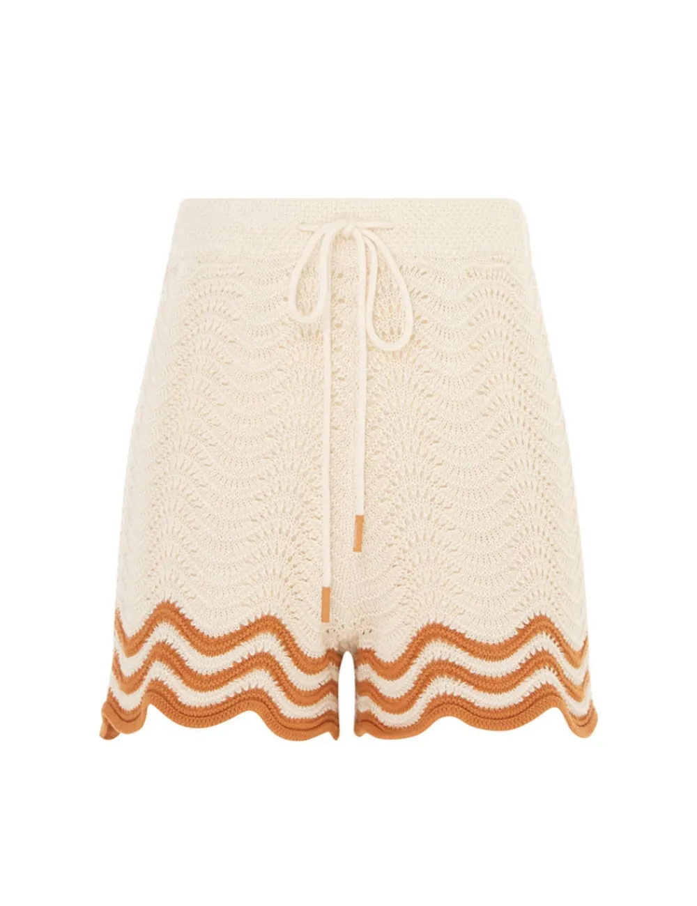 ZIMMERMANN Junie Textured Knit Shorts-Women Knitwear