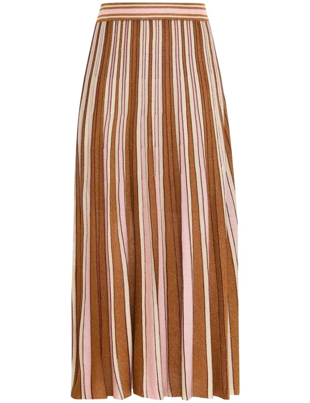 ZIMMERMANN Luminosity Lurex Stripe Skirt-Women Skirts