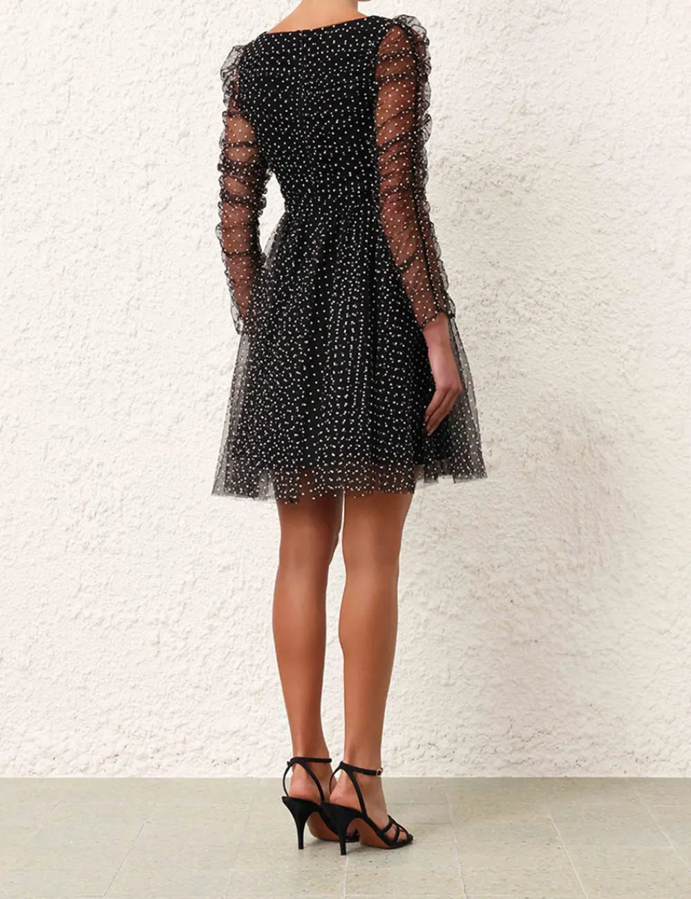 ZIMMERMANN Tulle Mini Dress-Women Dresses