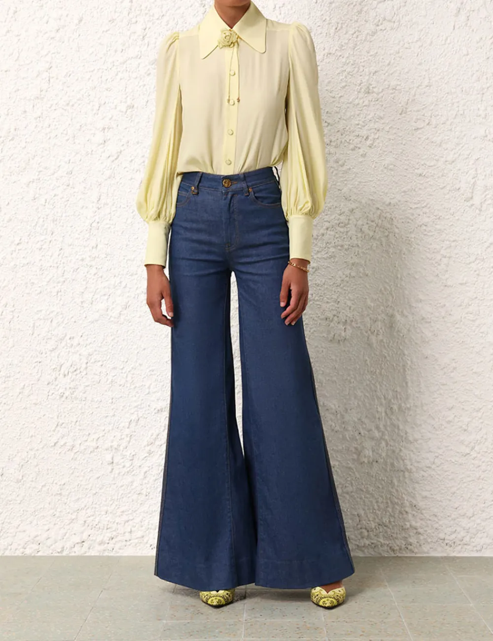 ZIMMERMANN Blouson Shirt-Women Tops