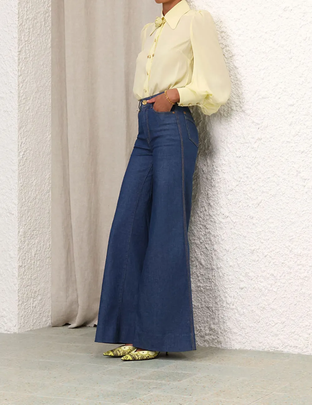 ZIMMERMANN Blouson Shirt-Women Tops