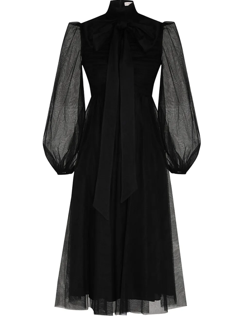 ZIMMERMANN Tulle Midi Dress-Women Clothing