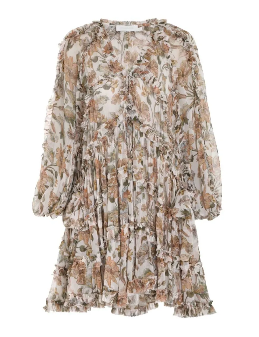 ZIMMERMANN Chintz Billow Frill Mini Dress-Women Dresses & Coverups