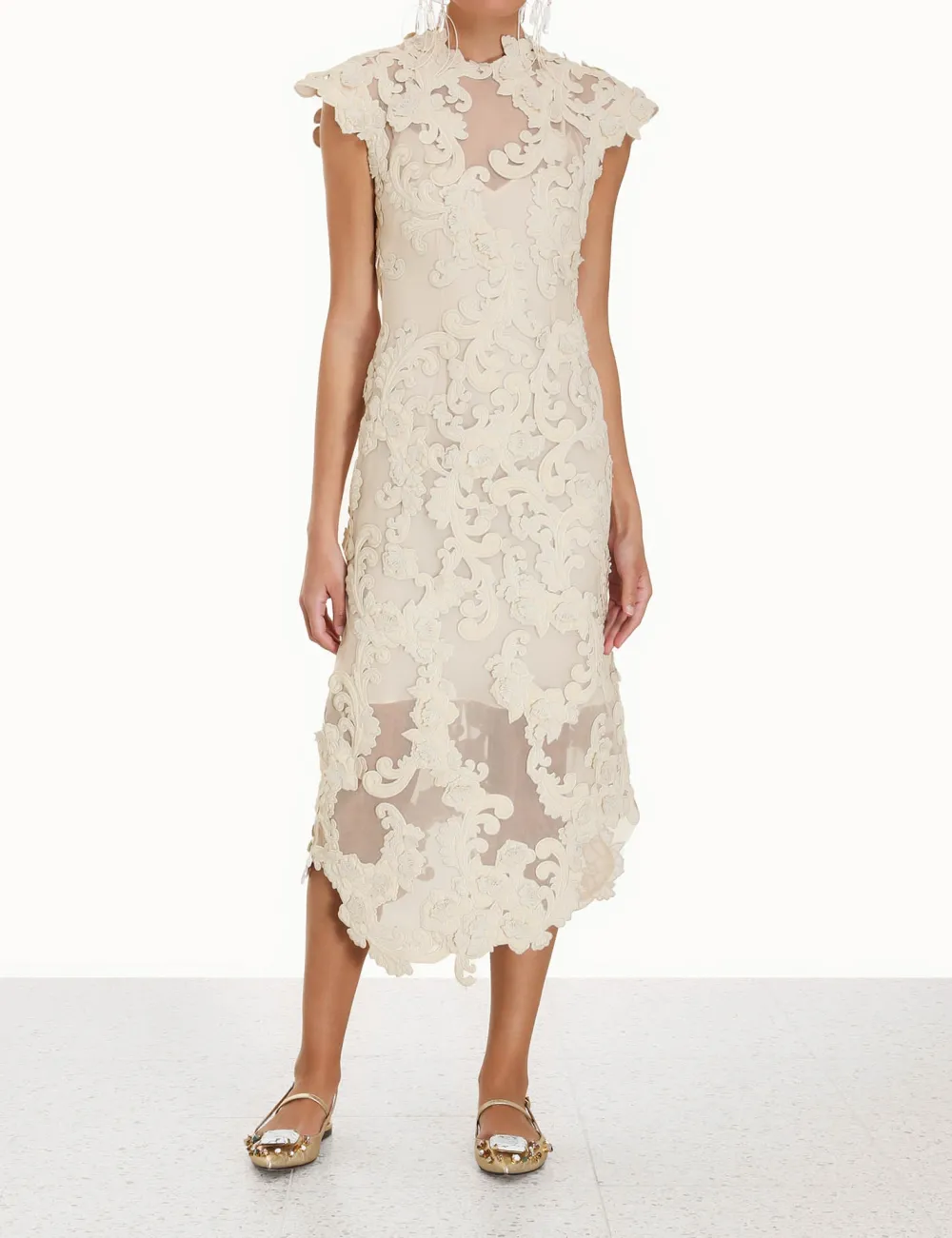 ZIMMERMANN Sensory Motif Gown-Women Clothing