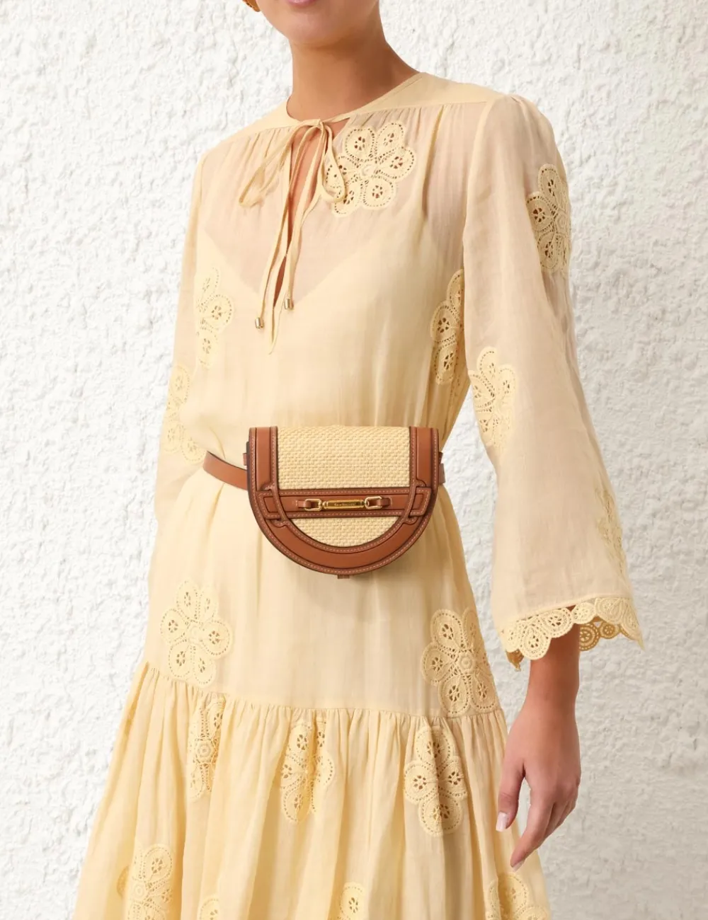 ZIMMERMANN Raffia Convertible Mini Bag-Women Bags