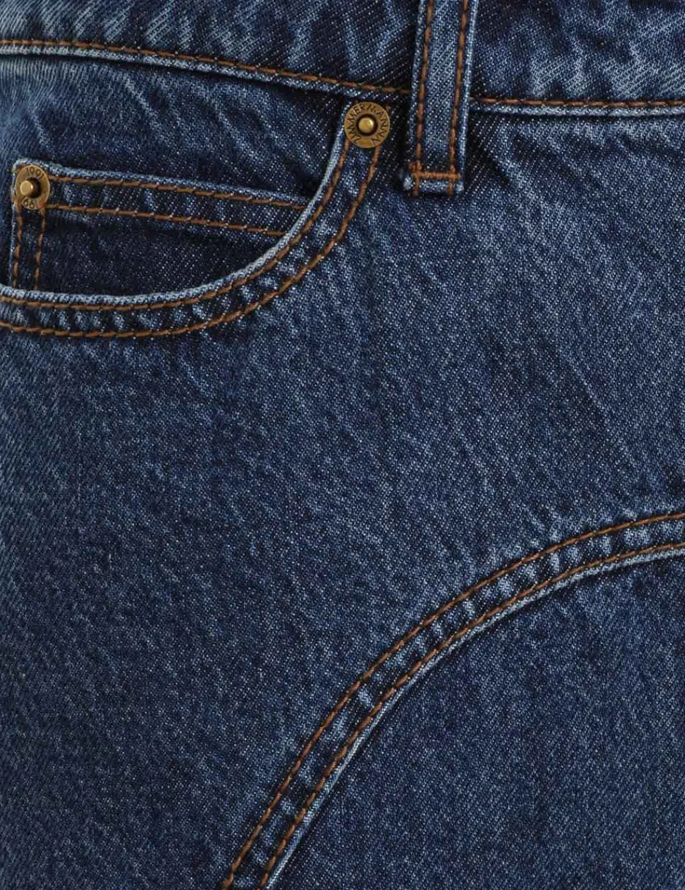 ZIMMERMANN Luminosity Denim Maxi Skirt-Women Denim