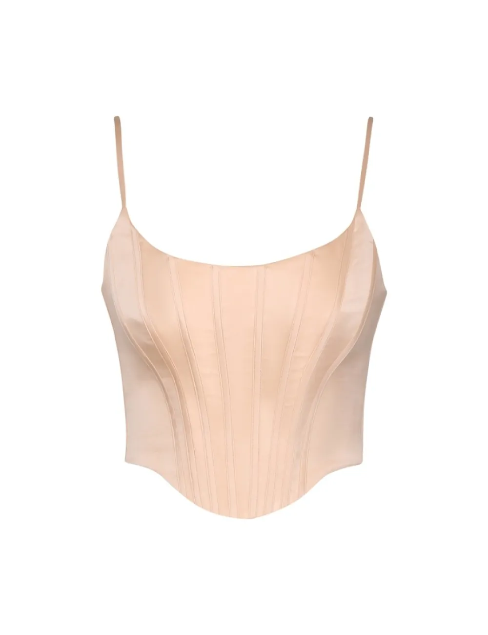 ZIMMERMANN Silk Corset Top-Women Clothing