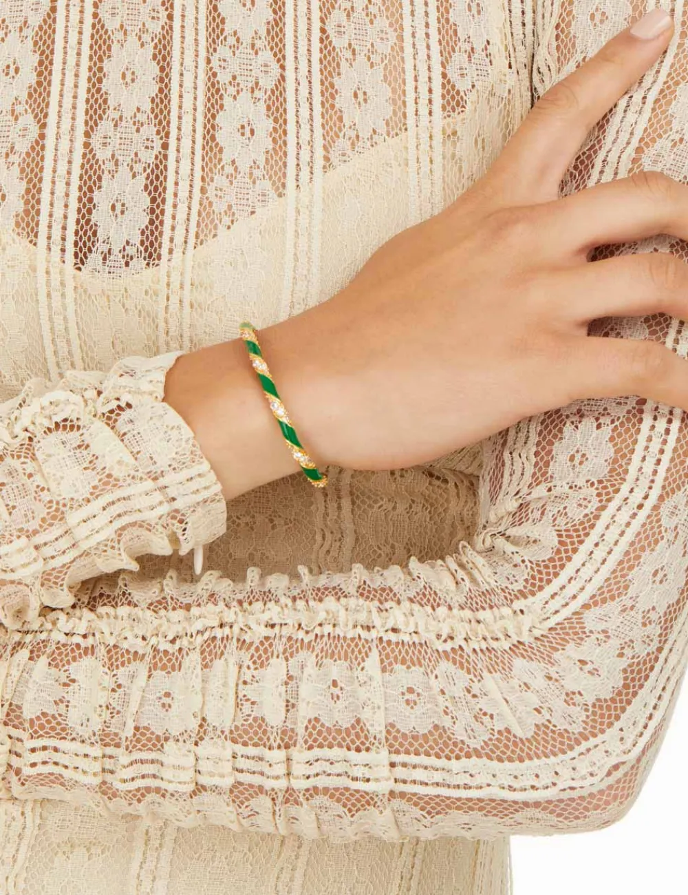 ZIMMERMANN Candy Stripe Pave Cuff-Women Jewellery