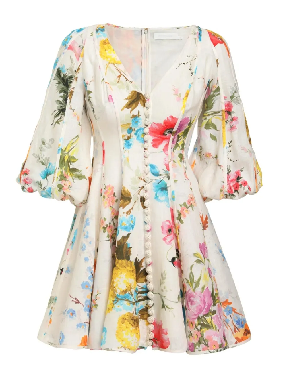 ZIMMERMANN Halcyon Panelled Mini Dress-Women Clothing