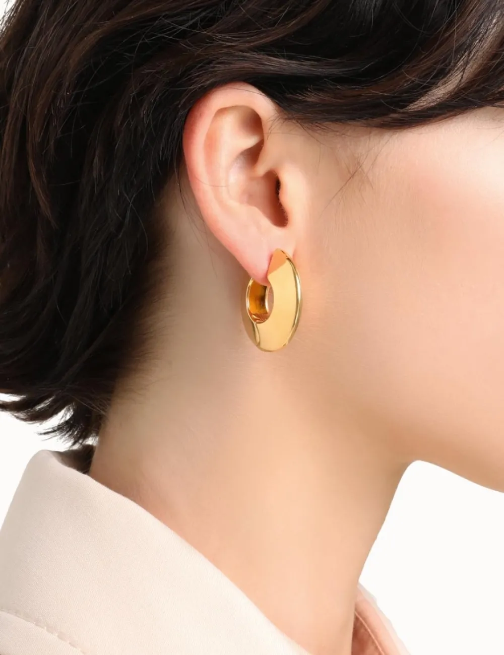 ZIMMERMANN Triangle Section Hoop Earrings-Women Accessories