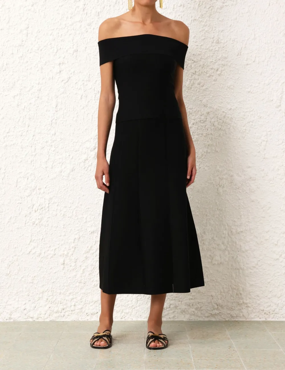 ZIMMERMANN Matchmaker Knit Panelled Skirt-Women Knitwear