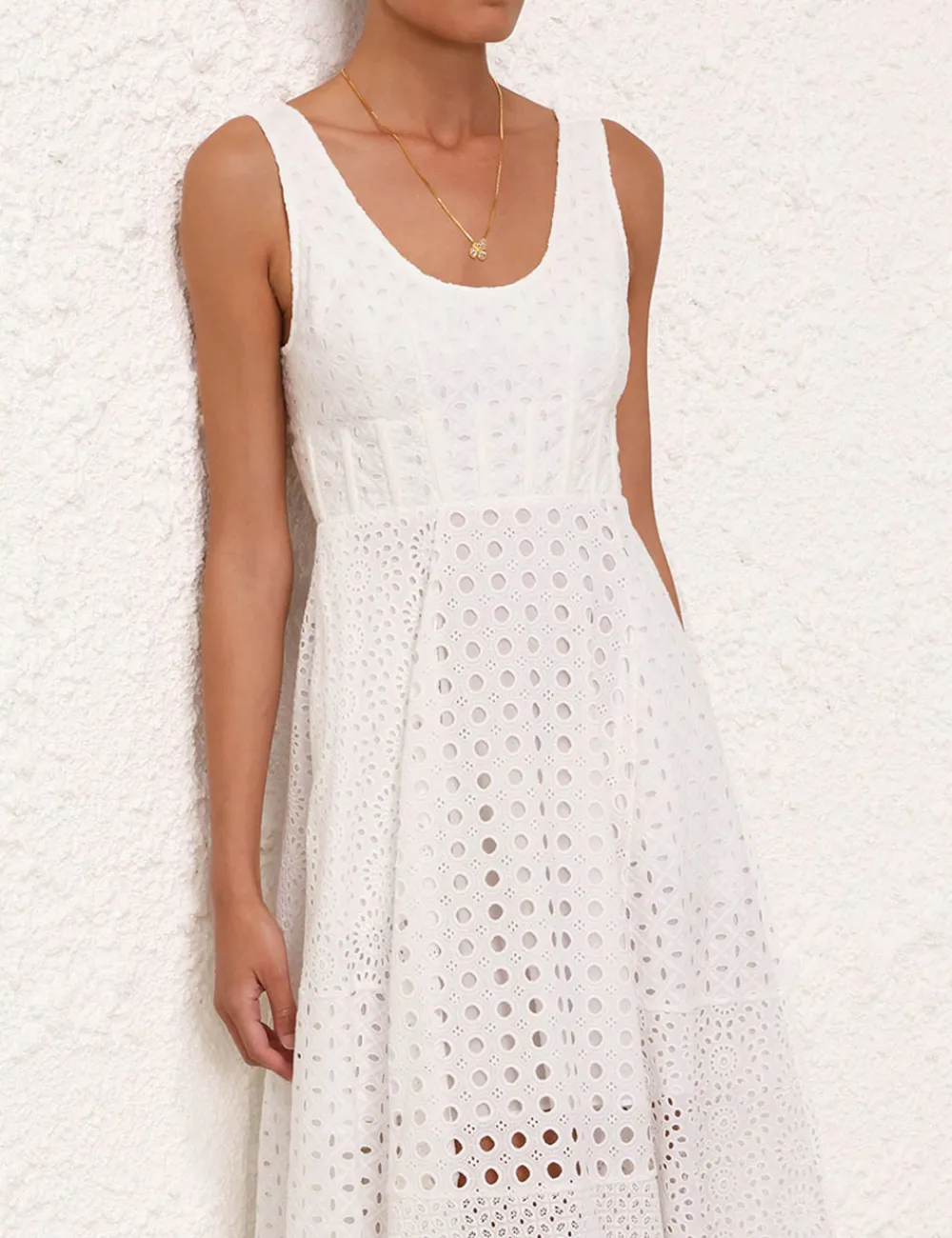 ZIMMERMANN Matchmaker Anglaise Midi-Women Clothing