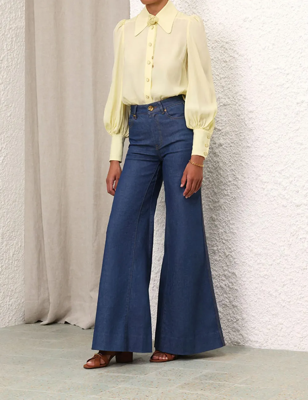 ZIMMERMANN Blouson Shirt-Women Clothing