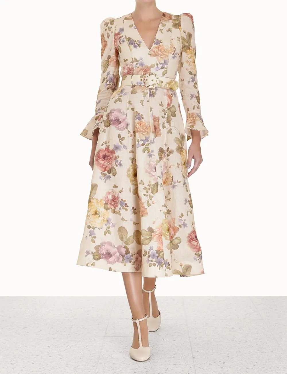 ZIMMERMANN Luminosity Midi Dress-Women Dresses