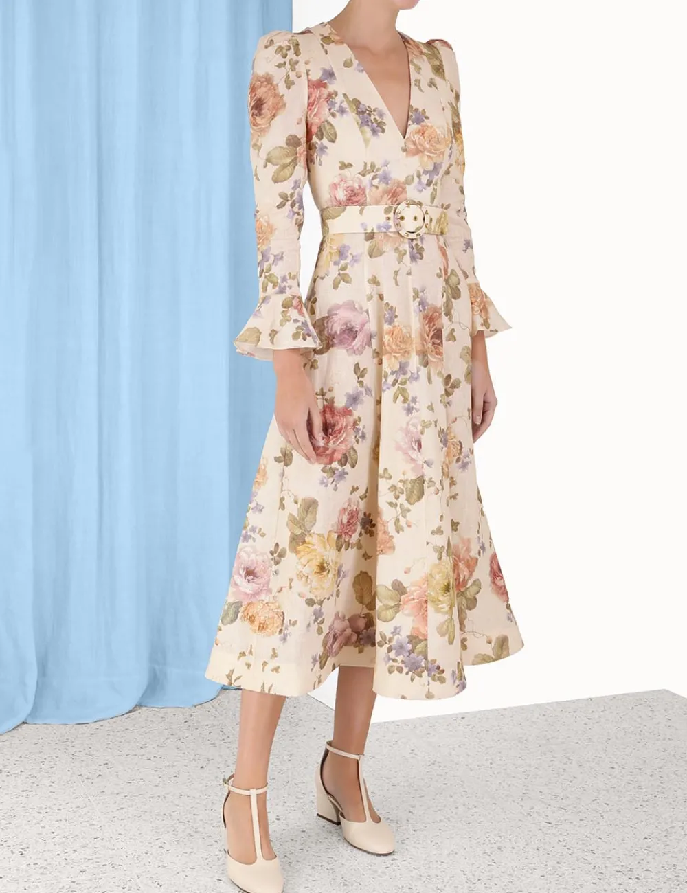 ZIMMERMANN Luminosity Midi Dress-Women Dresses