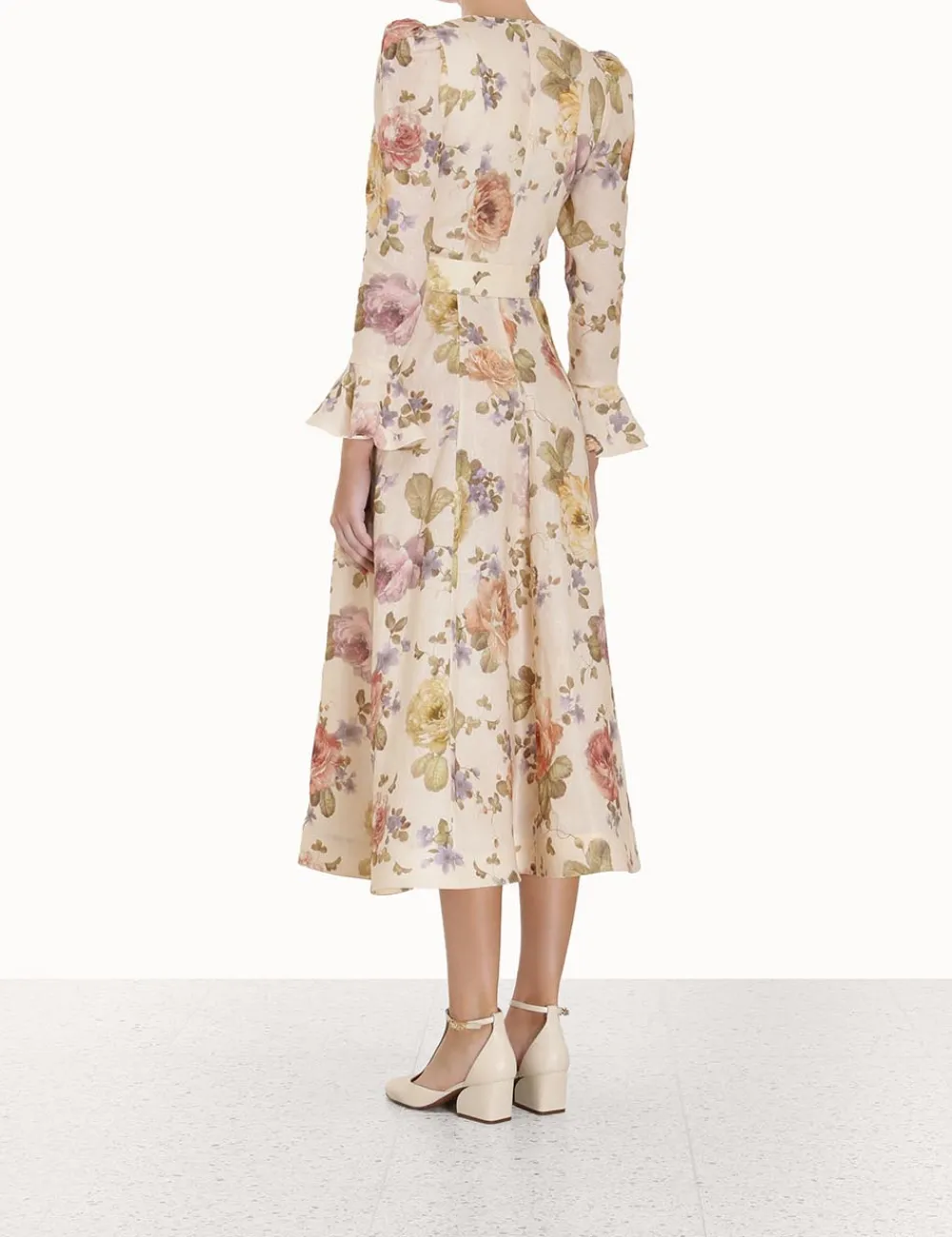 ZIMMERMANN Luminosity Midi Dress-Women Dresses