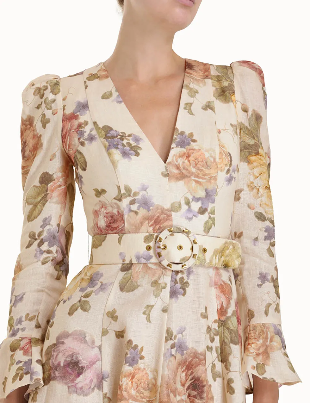 ZIMMERMANN Luminosity Midi Dress-Women Dresses