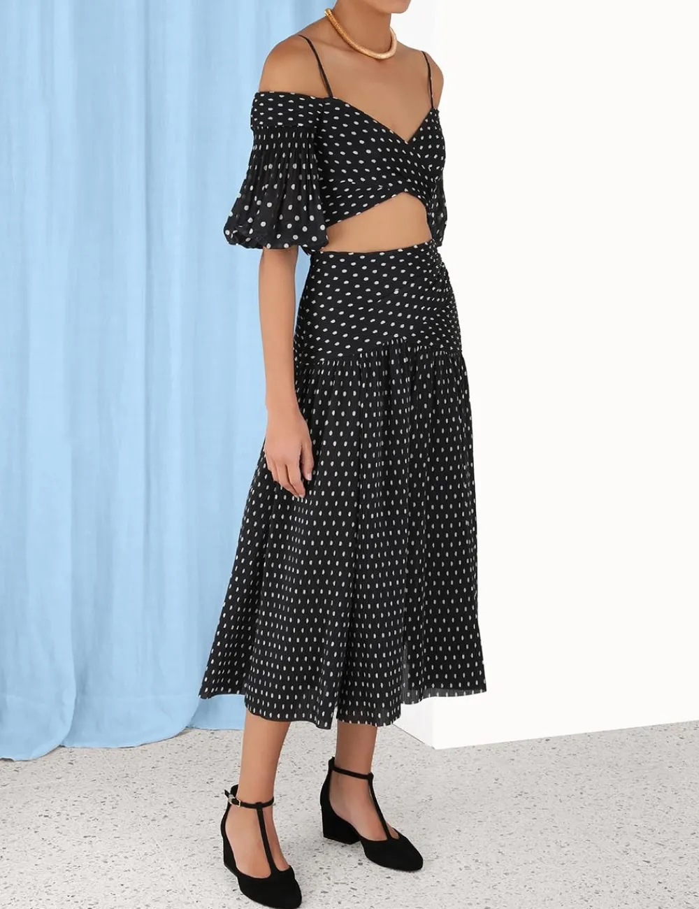 ZIMMERMANN Pleated Bodice-Women Clothing