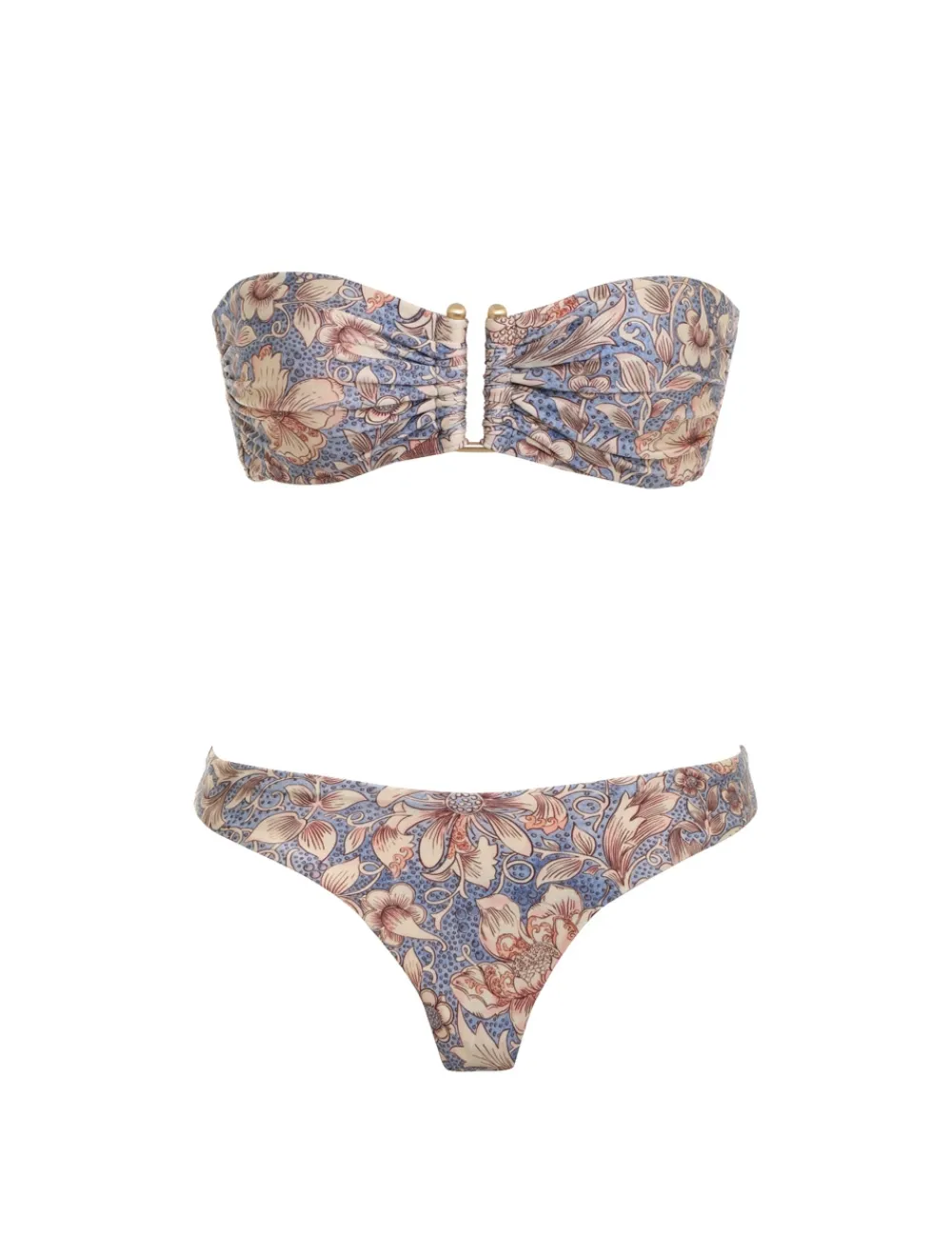 ZIMMERMANN Chintz Deep U Trim Bikini-Women Bikinis