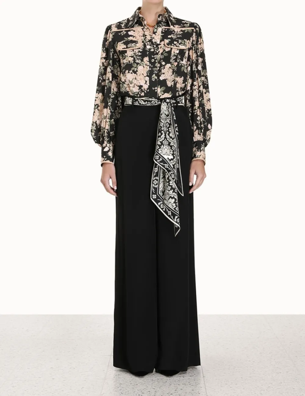 ZIMMERMANN Wide Leg Pant-Women Clothing