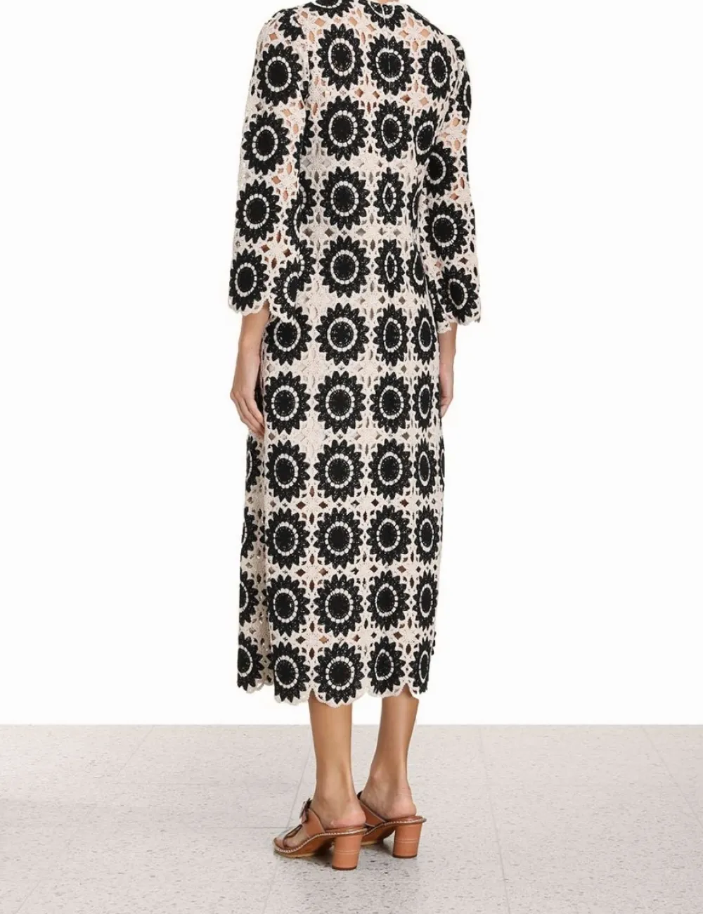 ZIMMERMANN Ginger Lace Midi Dress-Women Dresses & Coverups