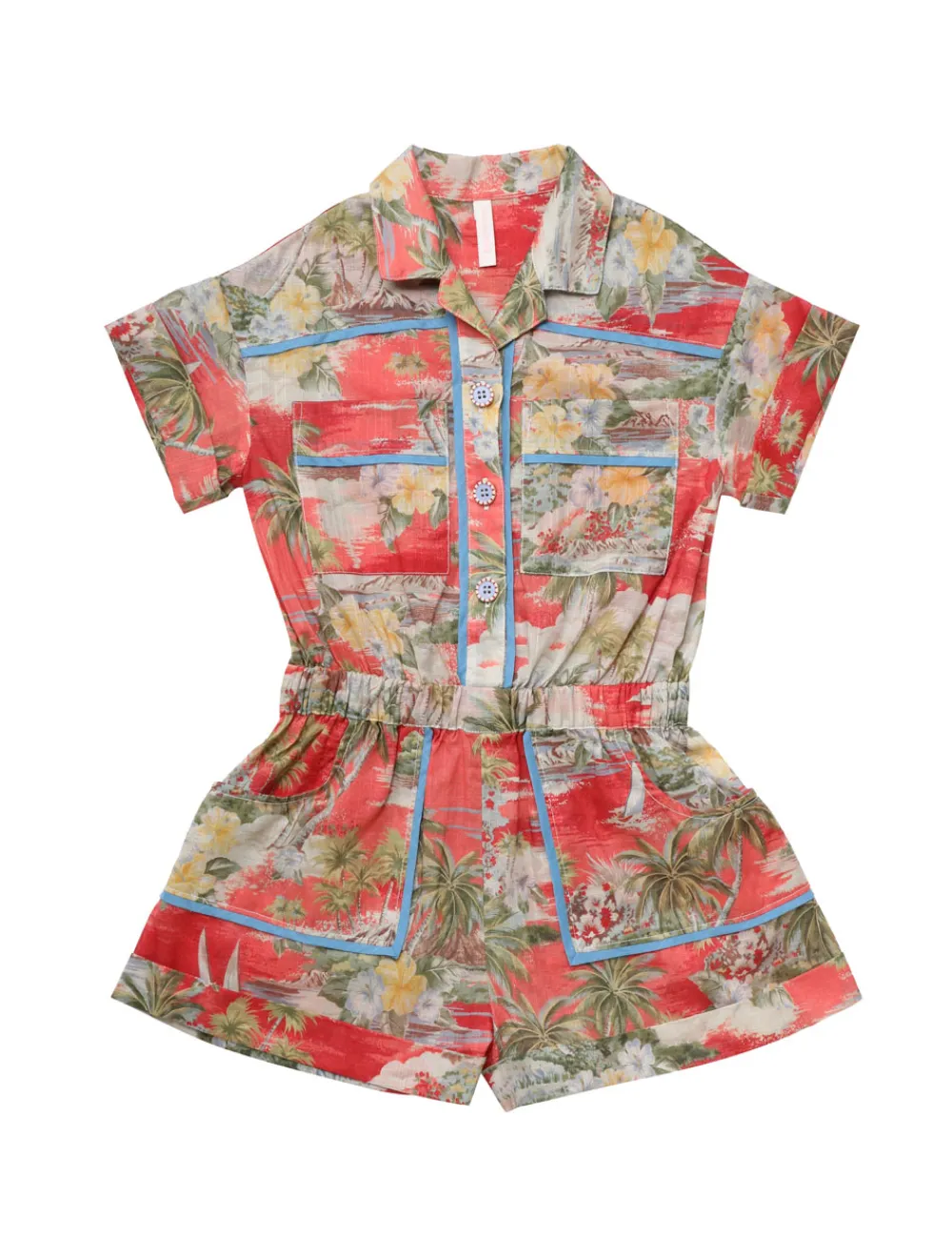 ZIMMERMANN Alight Pocket Detail Playsuit-Women Clothing