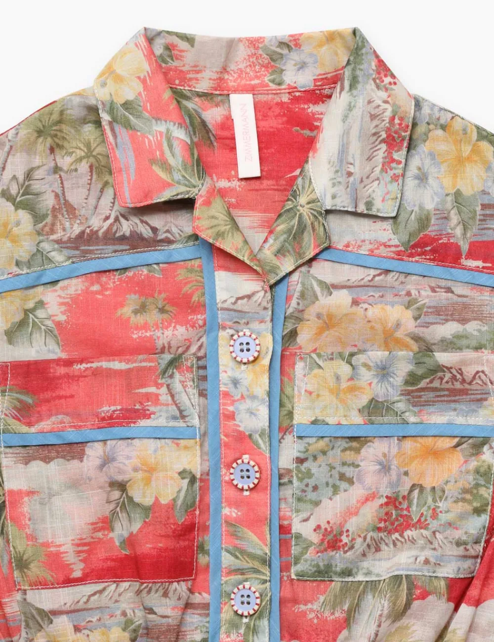 ZIMMERMANN Alight Pocket Detail Playsuit-Women Clothing