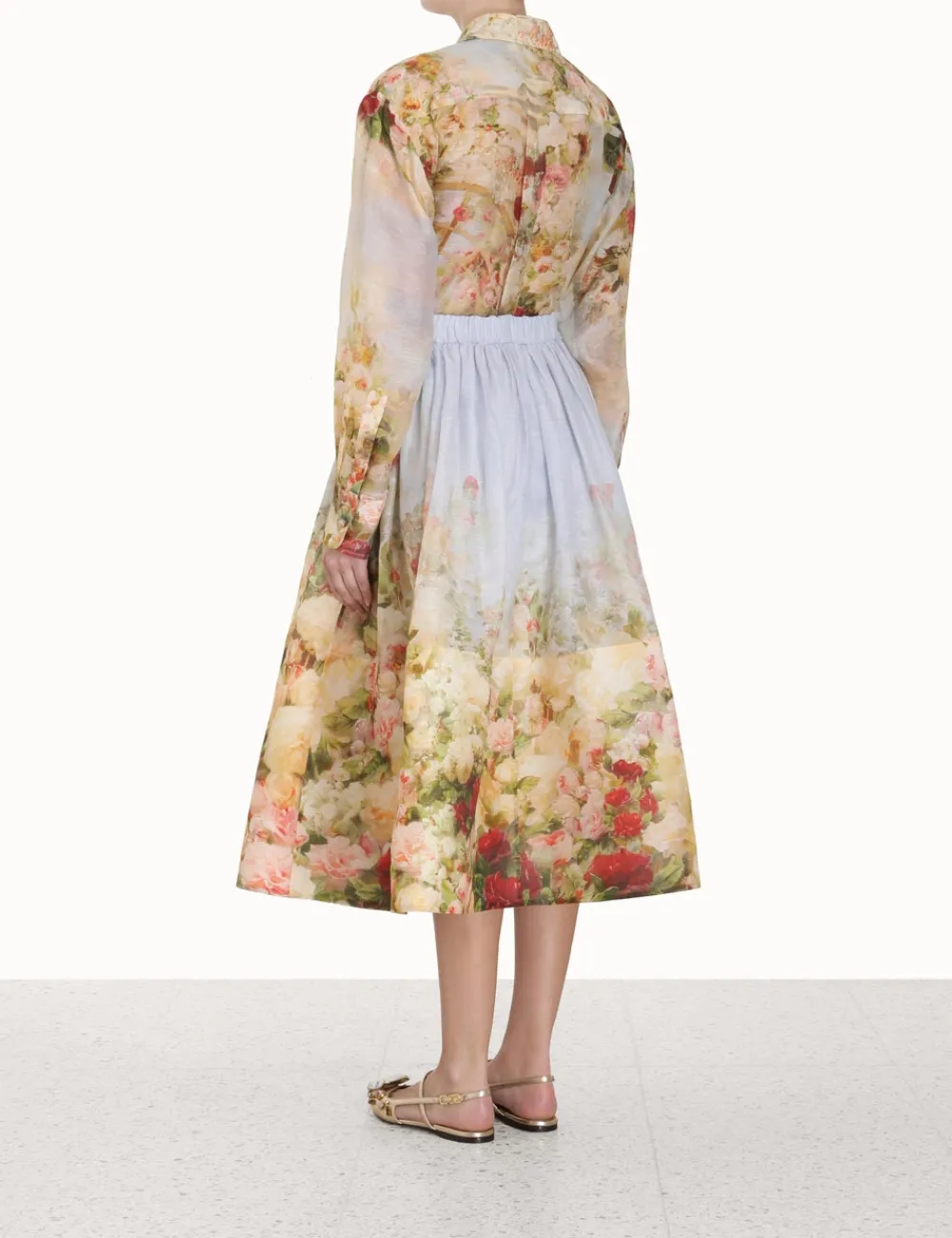 ZIMMERMANN Luminosity Button Up Shirt-Women Luminosity