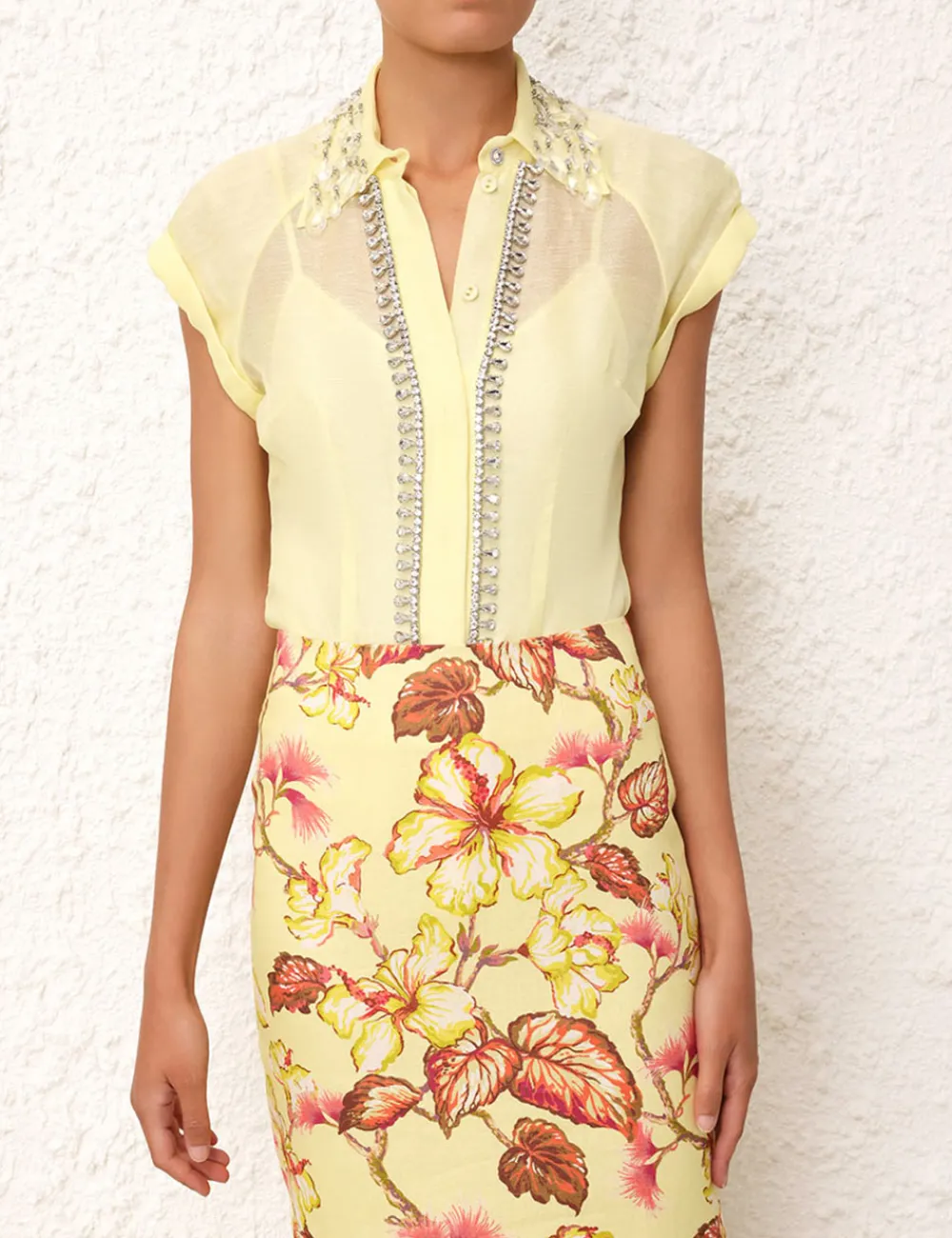 ZIMMERMANN Matchmaker Diamante Skirt-Women Skirts