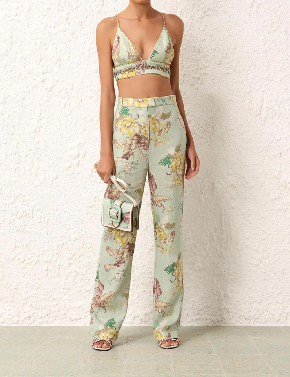 ZIMMERMANN Matchmaker Embellished Bra-Women Tops