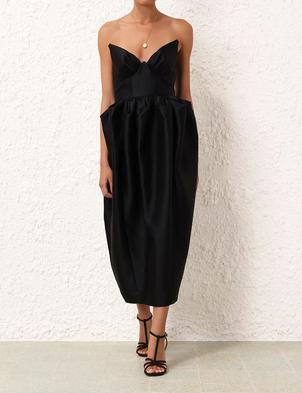 ZIMMERMANN Matchmaker Bustier Midi Dress-Women Dresses