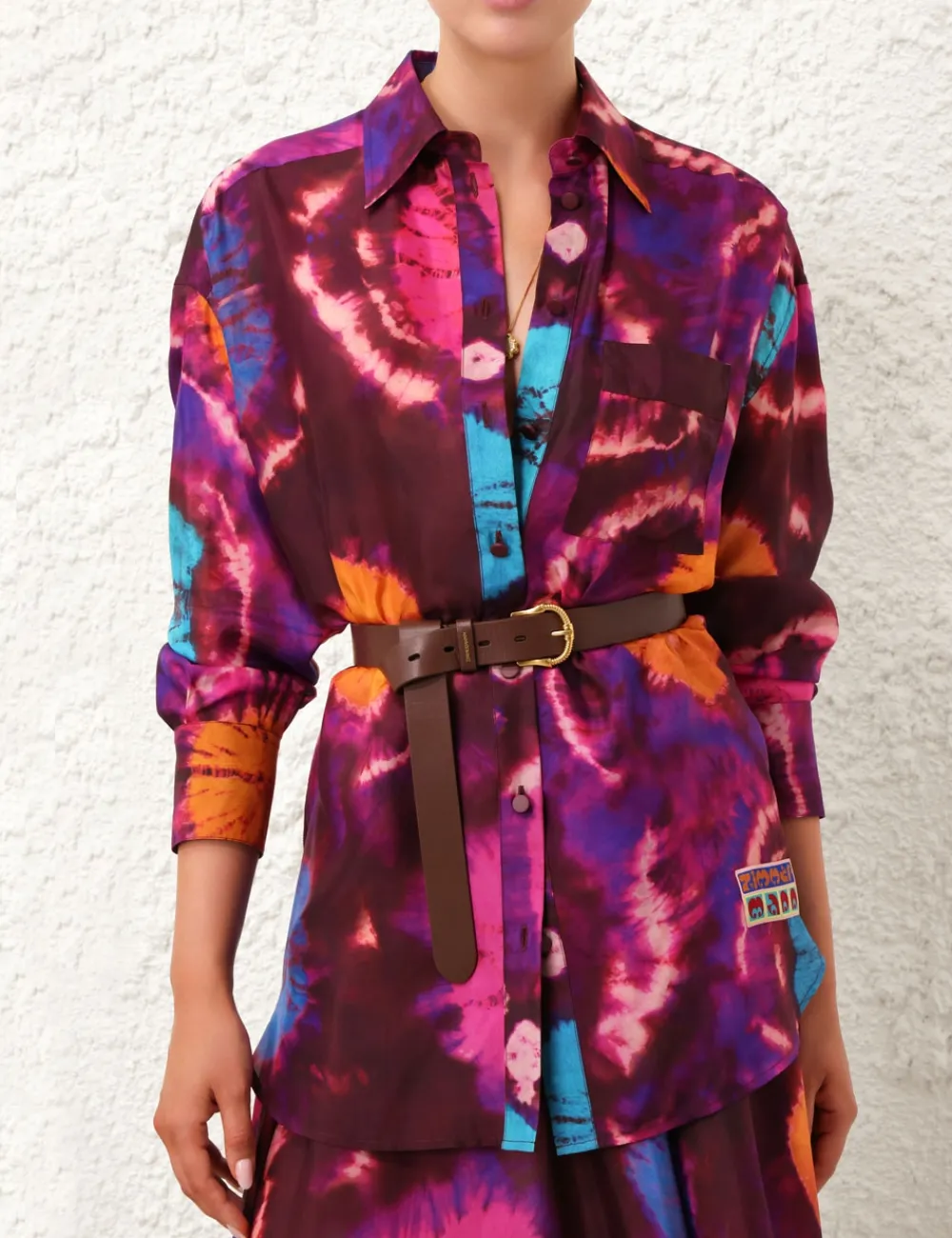 ZIMMERMANN Acadian Relaxed Shirt-Women Tops