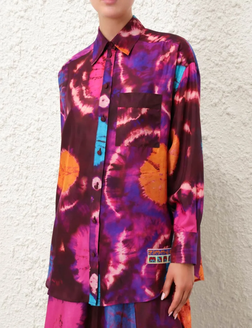 ZIMMERMANN Acadian Relaxed Shirt-Women Tops