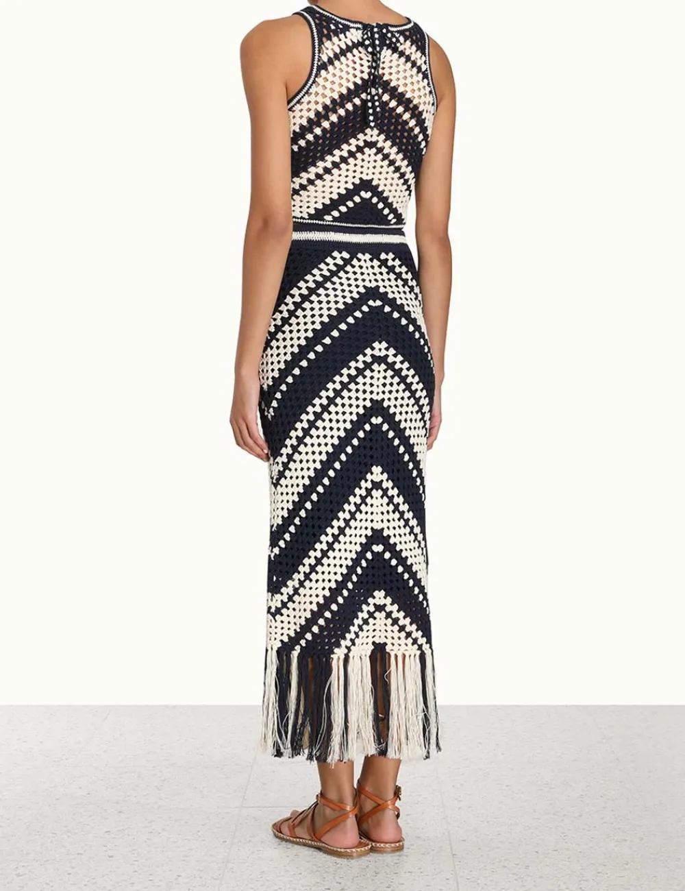 ZIMMERMANN Chintz Hand Crochet Tank-Women Clothing