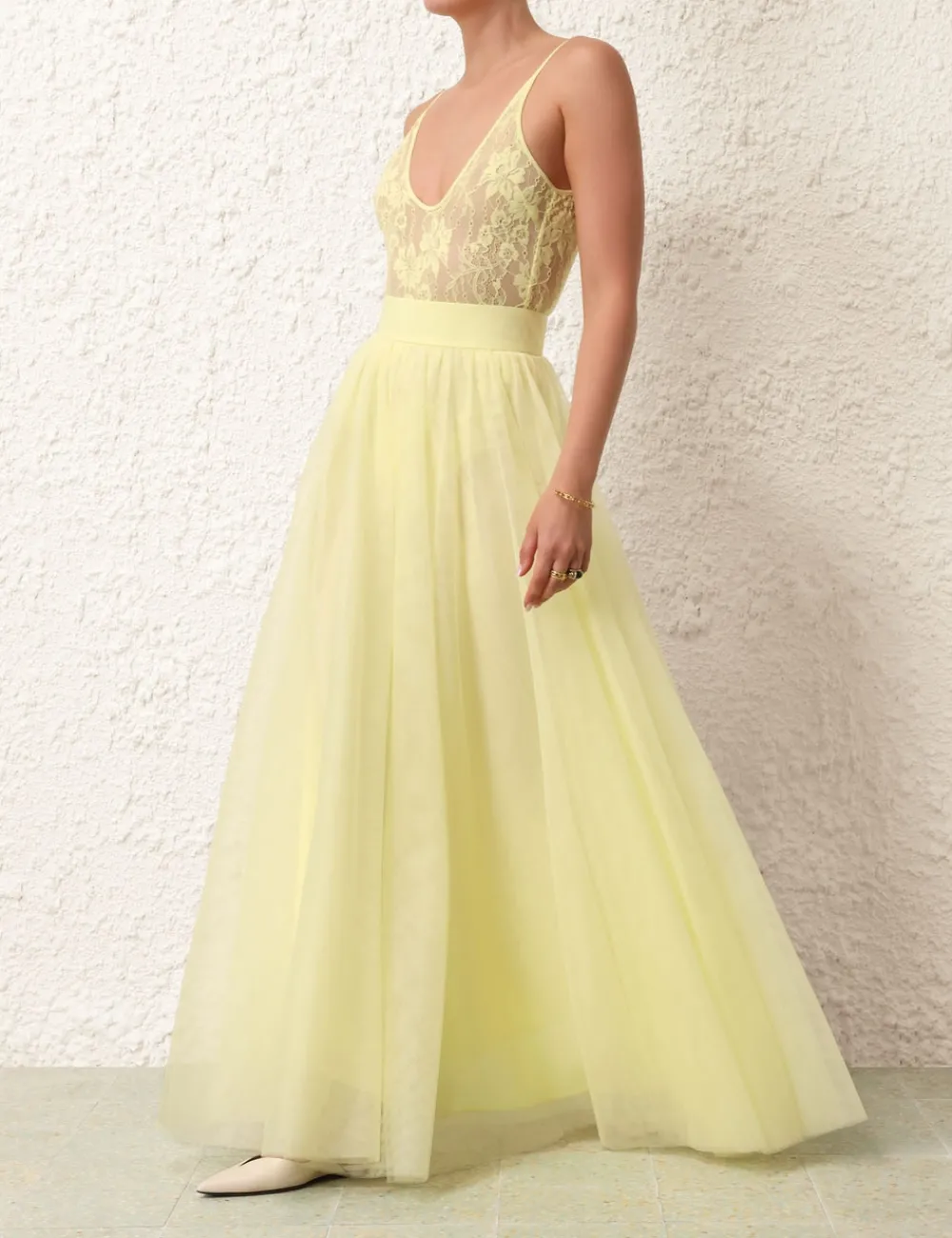 ZIMMERMANN Scoop Neck Bodysuit-Women Clothing