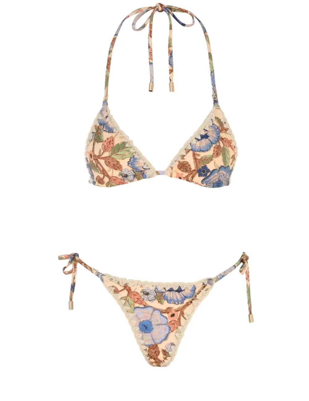 ZIMMERMANN Junie Crochet Edge Bikini-Women Bikinis