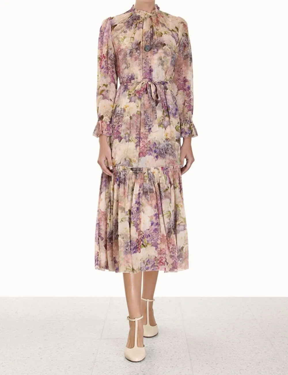 ZIMMERMANN Lyrical Lantern Midi Dress-Women Dresses