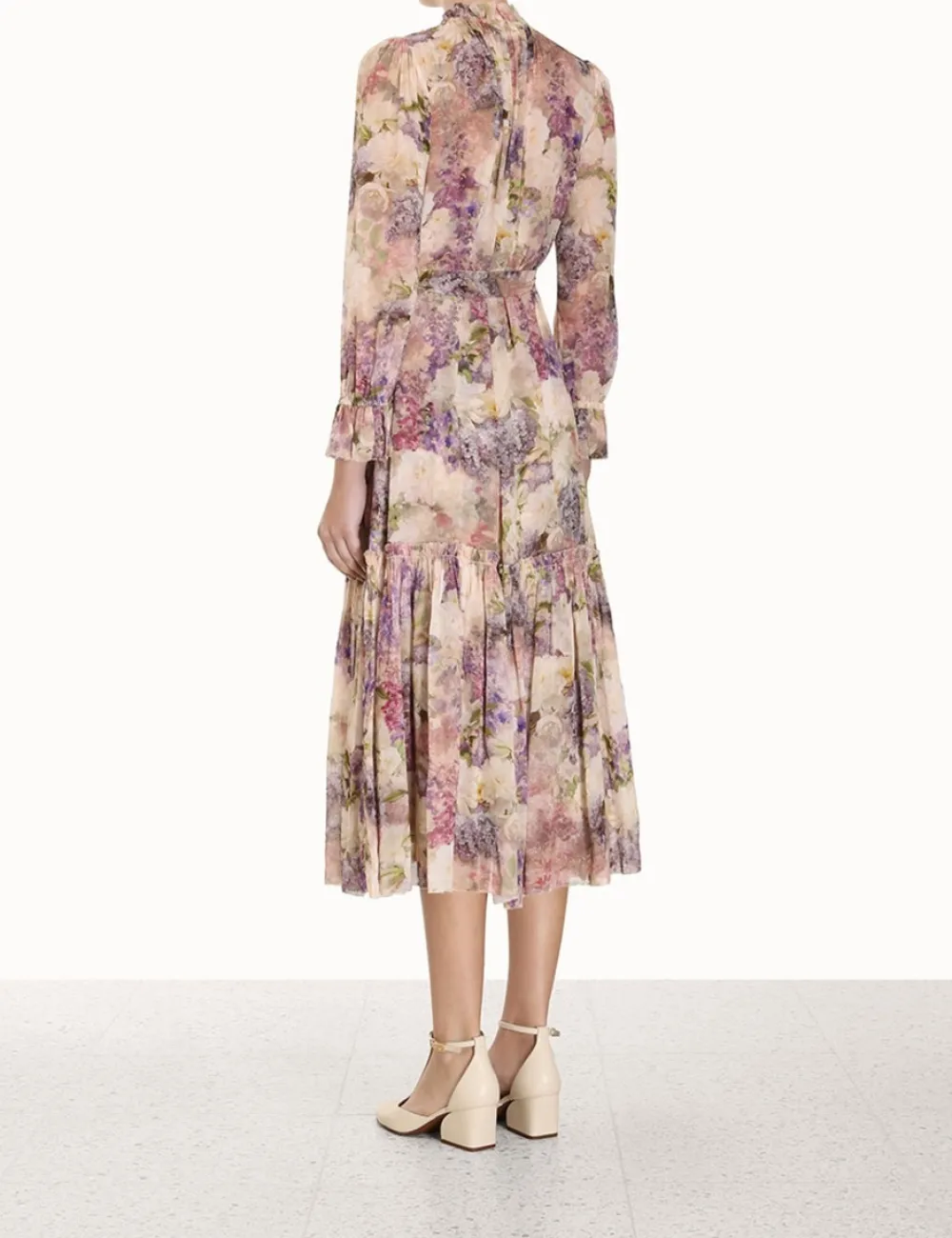 ZIMMERMANN Lyrical Lantern Midi Dress-Women Dresses
