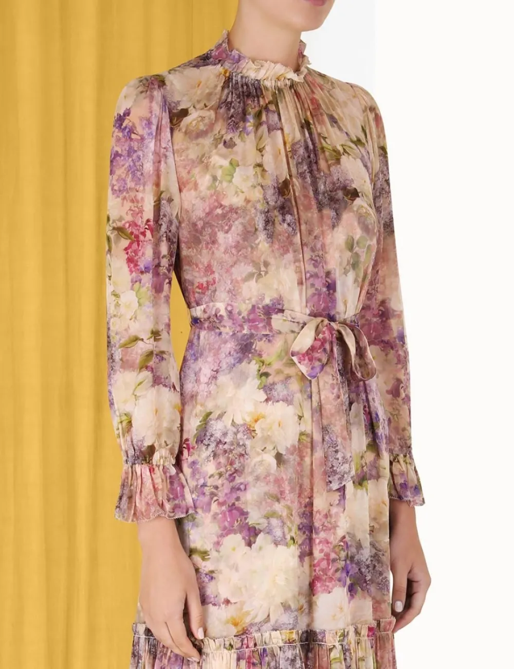 ZIMMERMANN Lyrical Lantern Midi Dress-Women Dresses