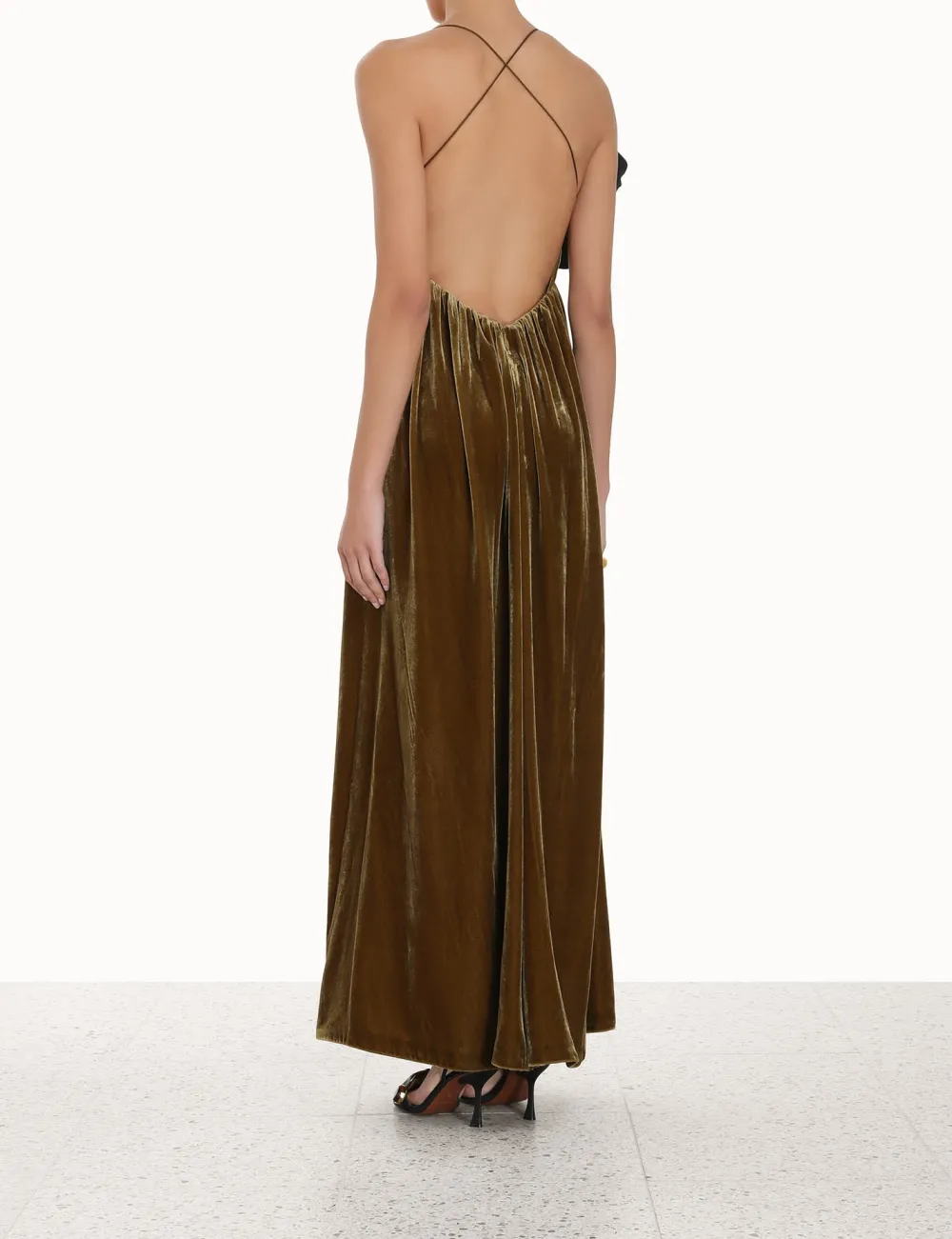 ZIMMERMANN Sensory Velvet Dress-Women Dresses