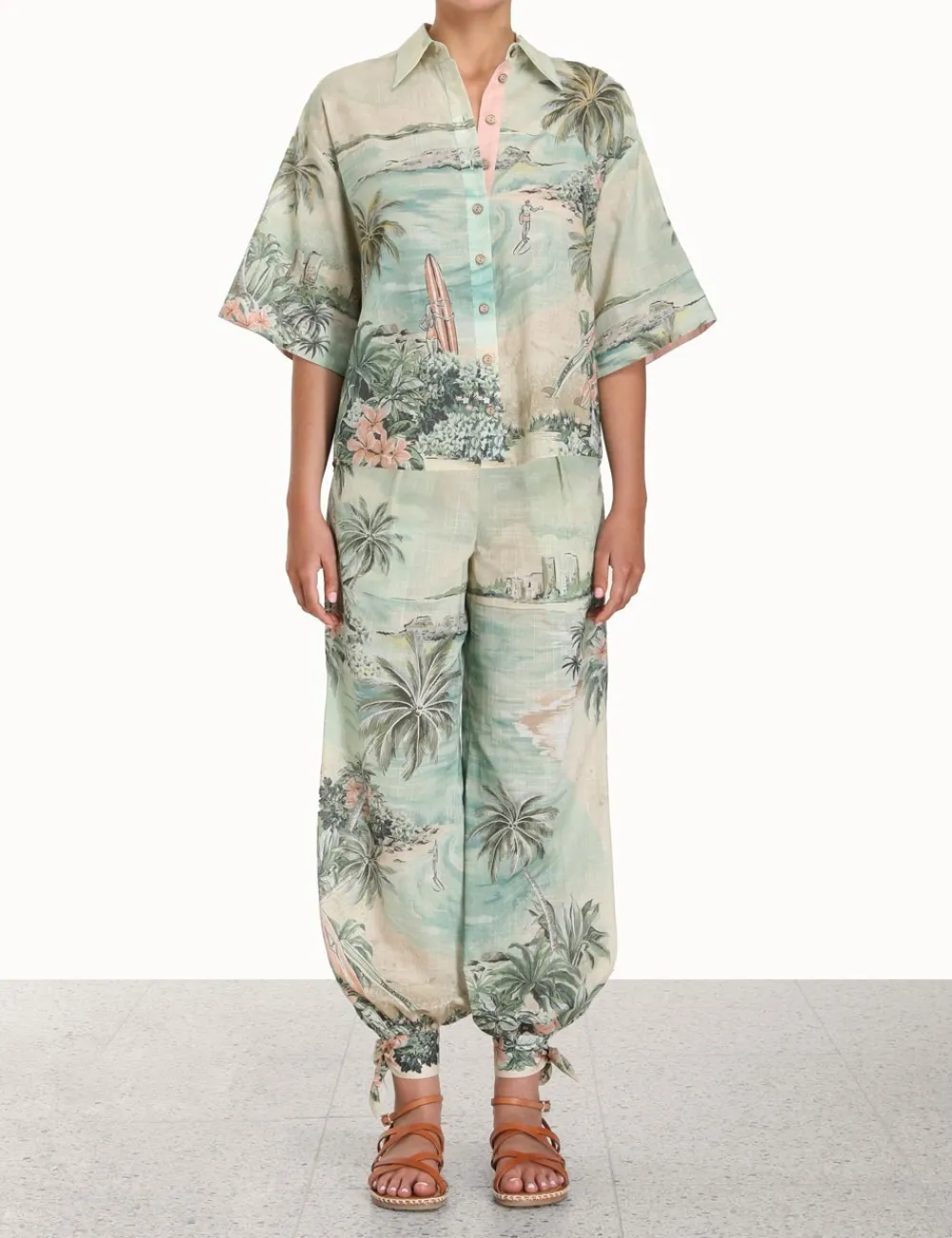 ZIMMERMANN Vacay Tied Track Pant-Women Shorts & Pants