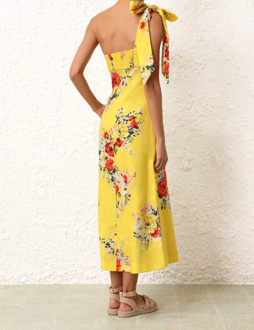 ZIMMERMANN Alight Asymmetric Midi Dress-Women Dresses & Coverups