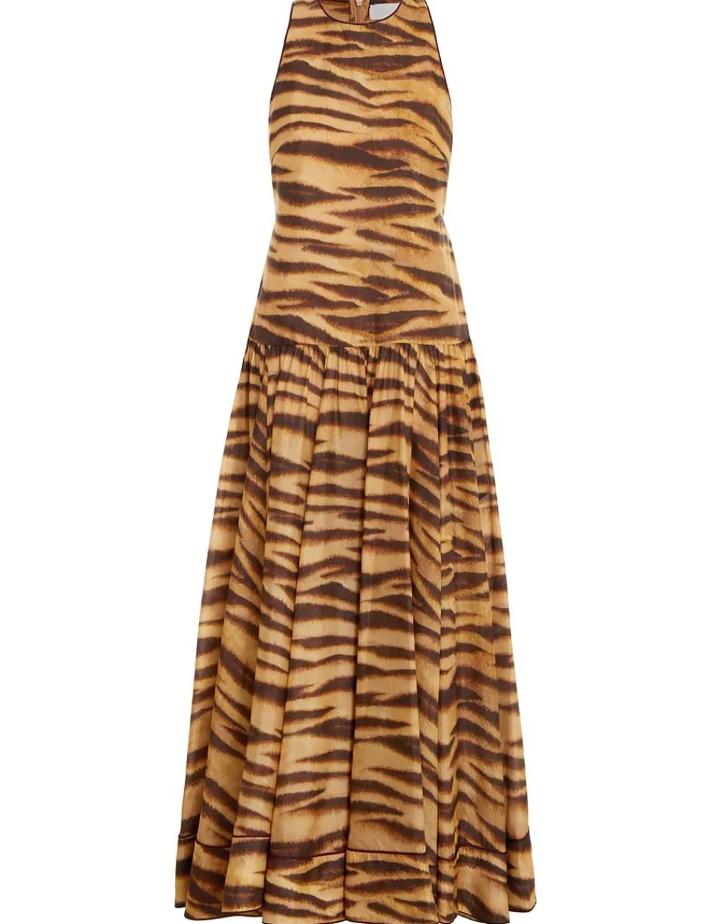 ZIMMERMANN Ginger Drop Waist Midi Dress-Women Clothing