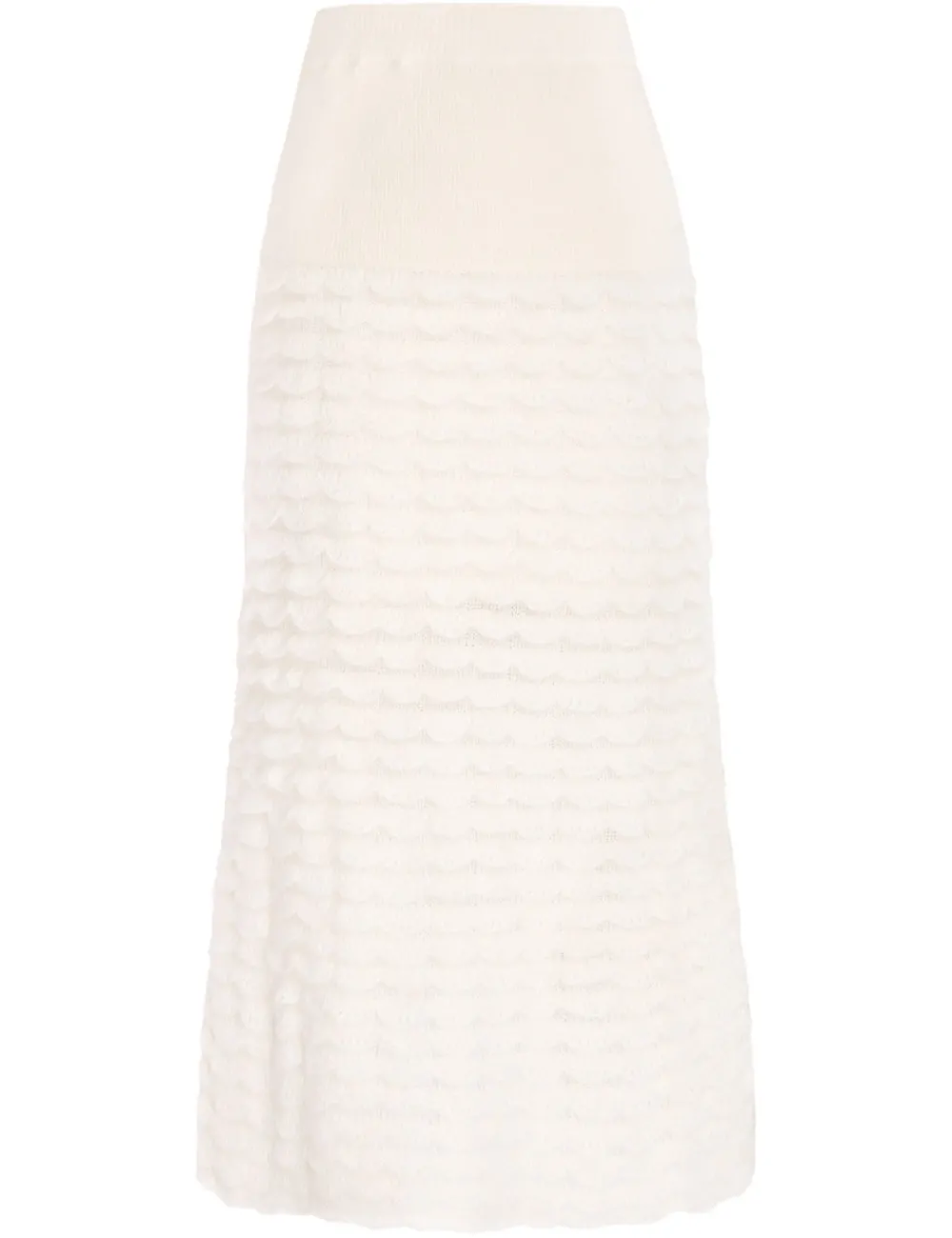 ZIMMERMANN Luminosity Scallop Skirt-Women Clothing